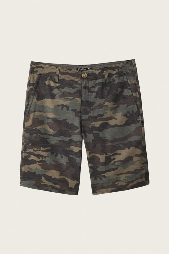 Locked Slub 20" Hybrid Shorts - Camo
