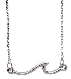 OPEN WAVE SILVER NECKLACE