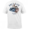 Salt Life Striper Flag Short Sleeve T-Shirt White